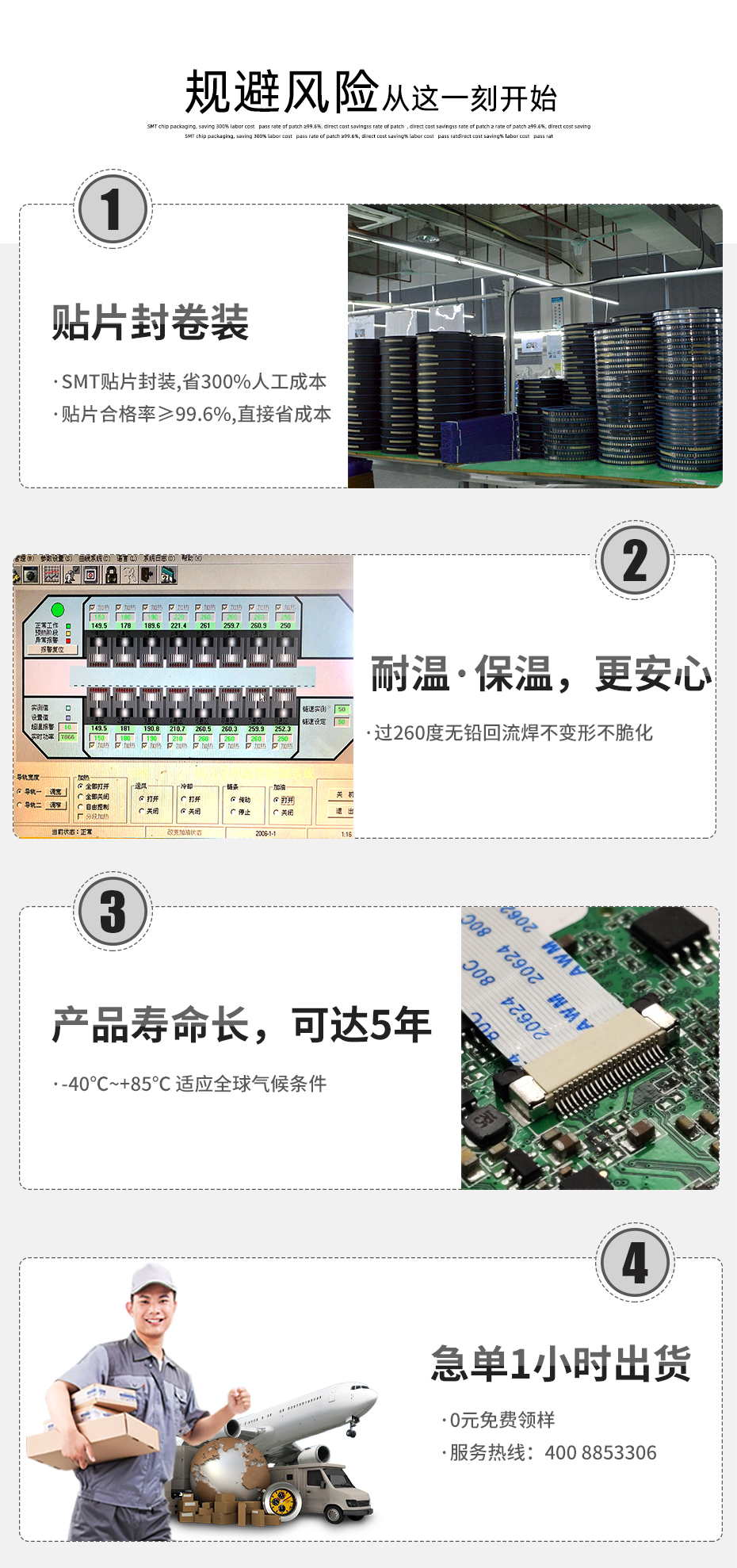 臥貼 0.5mm間距 連接器 SMT接插件 貼片無鎖插座10P H1.5MM塑厚,宏利