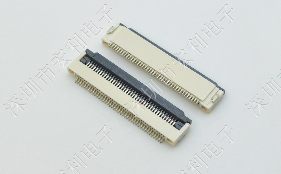 廠家FPC 0.5MM 6P 翻蓋 軟排線連接器 插座6pin FFC 接插件貼片