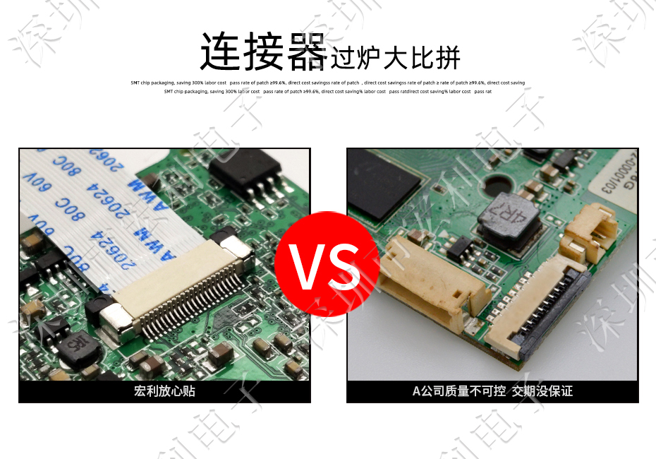 FFC/FPC軟排線0.5mm間距-60P立貼正錯位帶鎖 軟排線插座FPC連接器