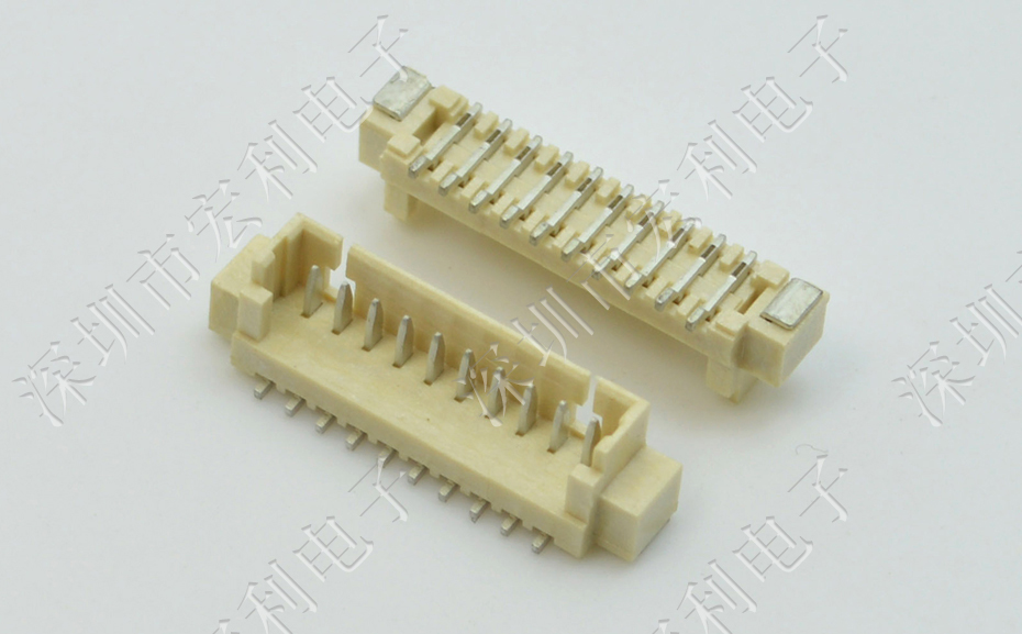 MX1.25-6P立式貼片插座SMT針座wafer端子接插件 條型連接器