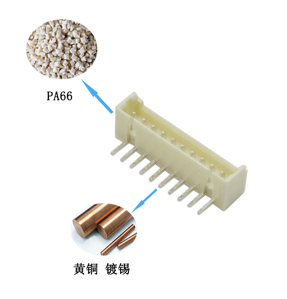 接線端子1.25-9AW 彎針90度1.25mm間距 接插件 9P 連接器,宏利