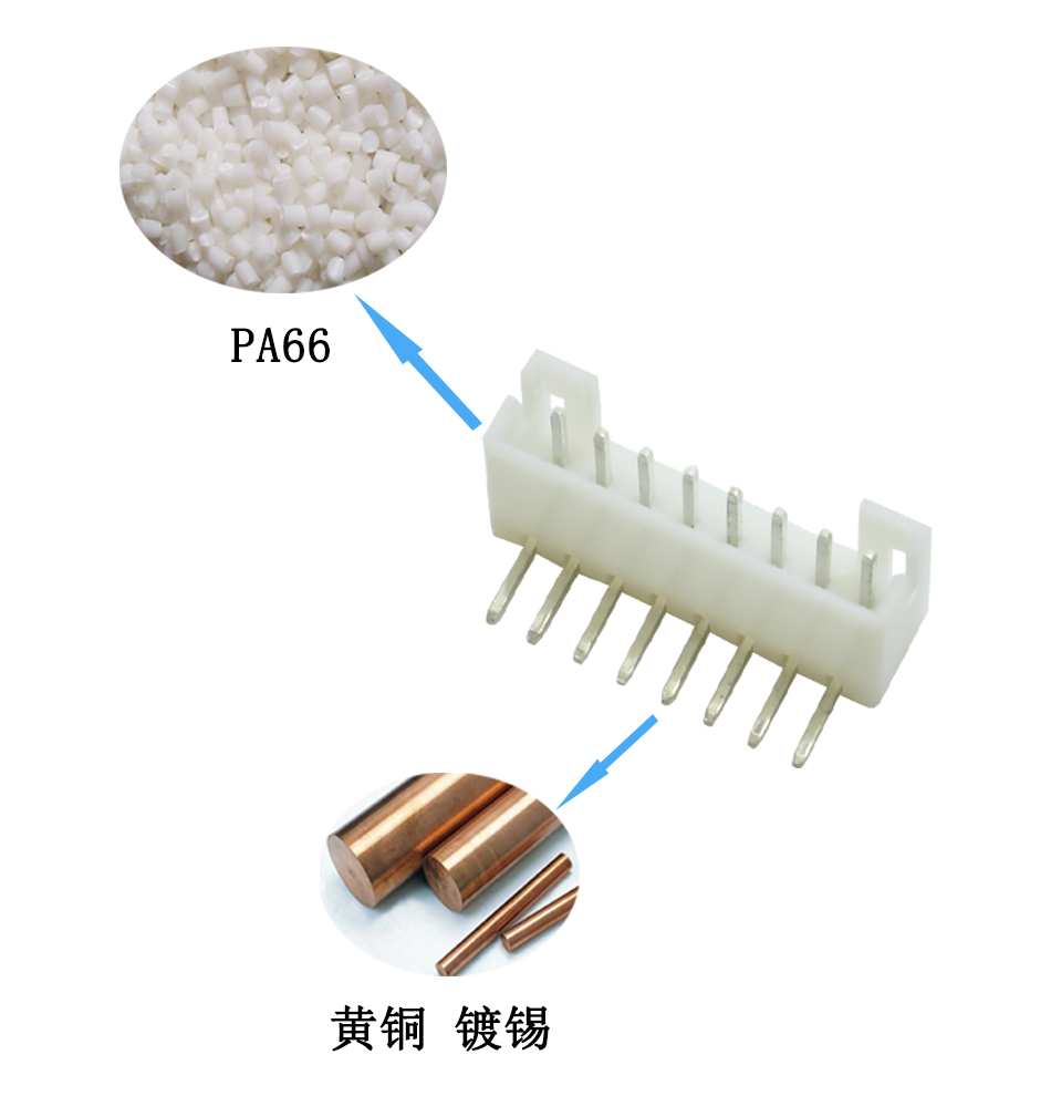 PH2.0mm間距 10P 彎針90度插座 條形連接器 接線端子接插件,宏利